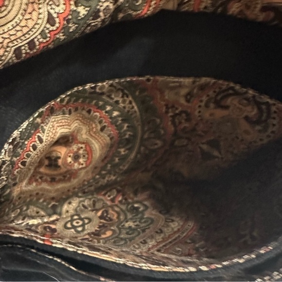 Fossil Long Live Vintage 1953 Black Denim Crossbody - Picture 8 of 16